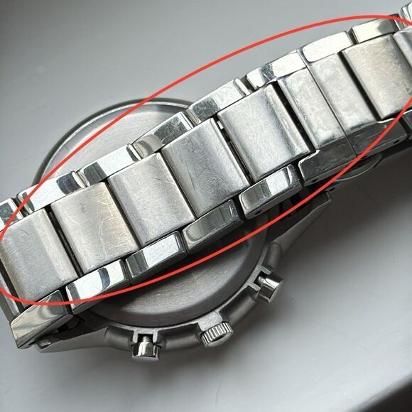 Emporio Armani AR2434 Oversized Chronograph Watch Steel Graphite Dial 43mm Gift - Picture 10 of 10